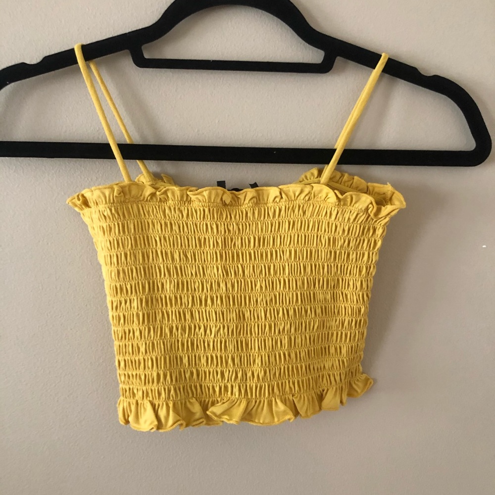 Mustard crop top